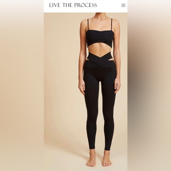 Live The Process Black Orion Leggings, size XXL - Picture 4 of 9